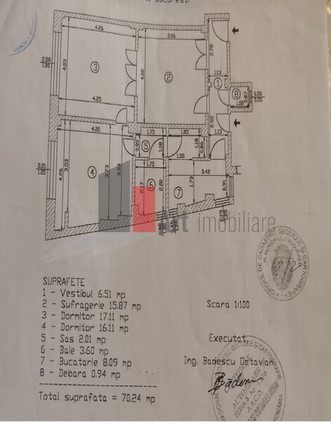 Piata Victoriei Apartament cu 3 camere de vanzare